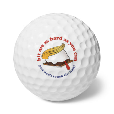 k.  Hit Me as Hard as You Can!  Golf Balls, 6pcs